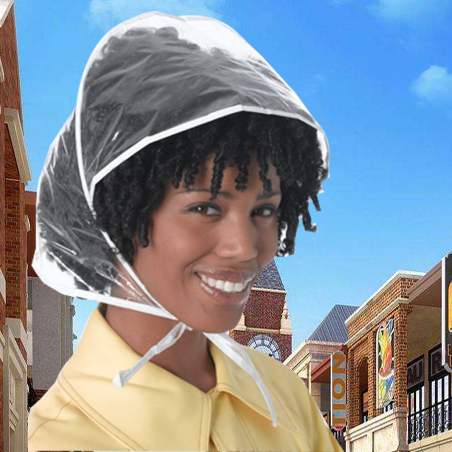 A Printable Protective Hair Rain Cap to Protect Hair, Non-deformable European and American Printable LOGO Rain Cap Gift