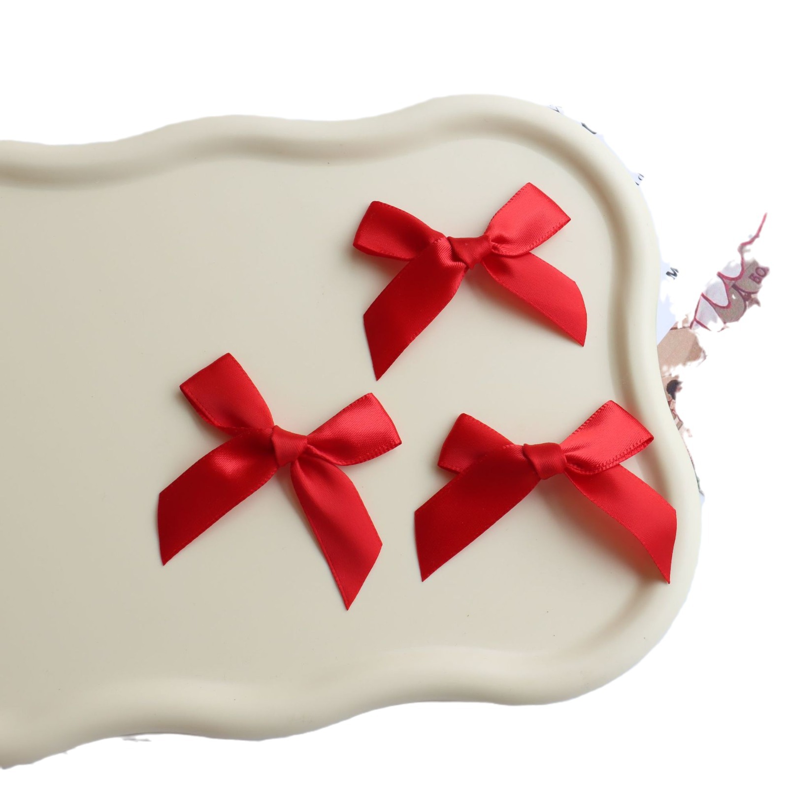 in stock 1.5CM Wide Ribbon Hand Tie Bow Heaven and Earth Cover Gift Box Decorative Bow Socks Bow