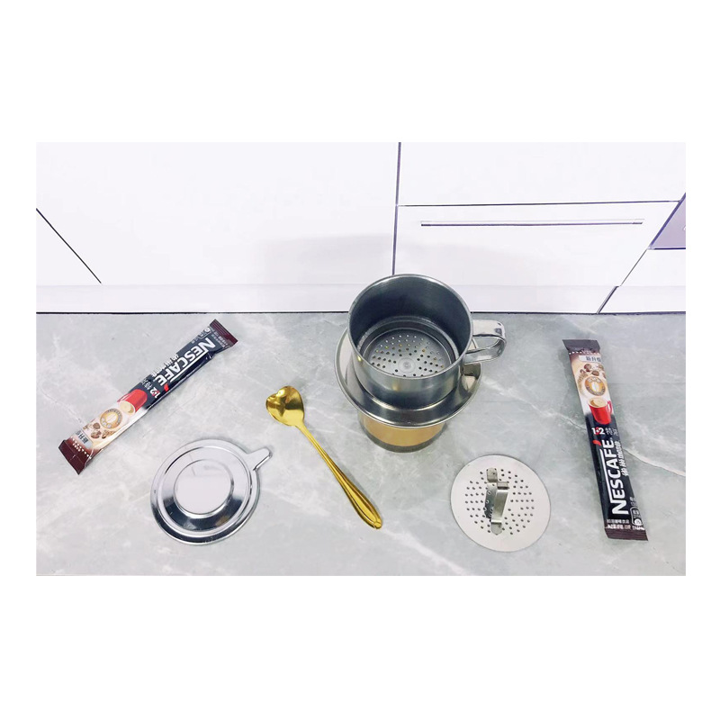 Vietnam coffee drip manufacturer stainless steel coffee q drip stainless steel coffee drip pot binaural drip