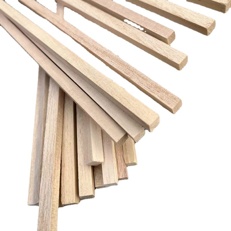 Tung wood strip thin wood strip diy handmade wood strip building model Wood strip cabin making flat wood strip thin wood sheet