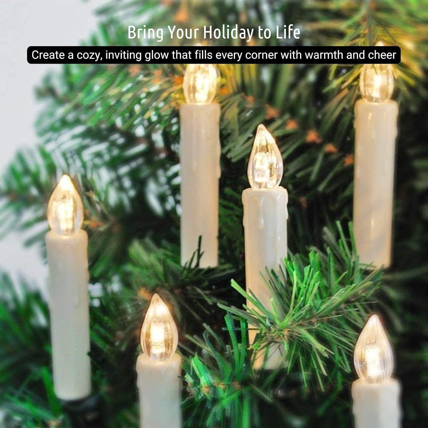 Factory wholesale electronic candle led christmas tree clip candle light Halloween party decoration remote control candle light