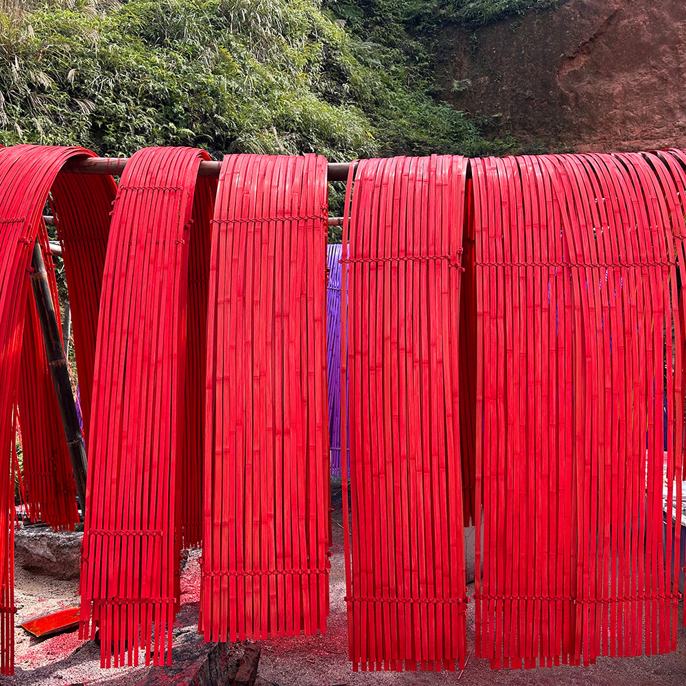 In stock bamboo row processing bamboo strip bamboo strip soft bamboo strip bamboo floral device wedding decorations bamboo products