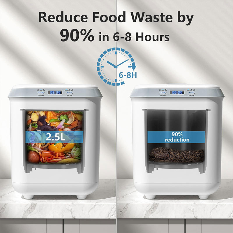 Cross-Border Hot-Selling Household Kitchen Waste Disposer 3.3L Electric Composting Machine Smart Food Kitchen Processor