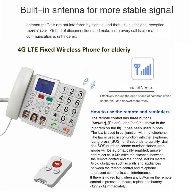 4G wireless card phone landline large button home wifi phone landline elderly wireless landline landline