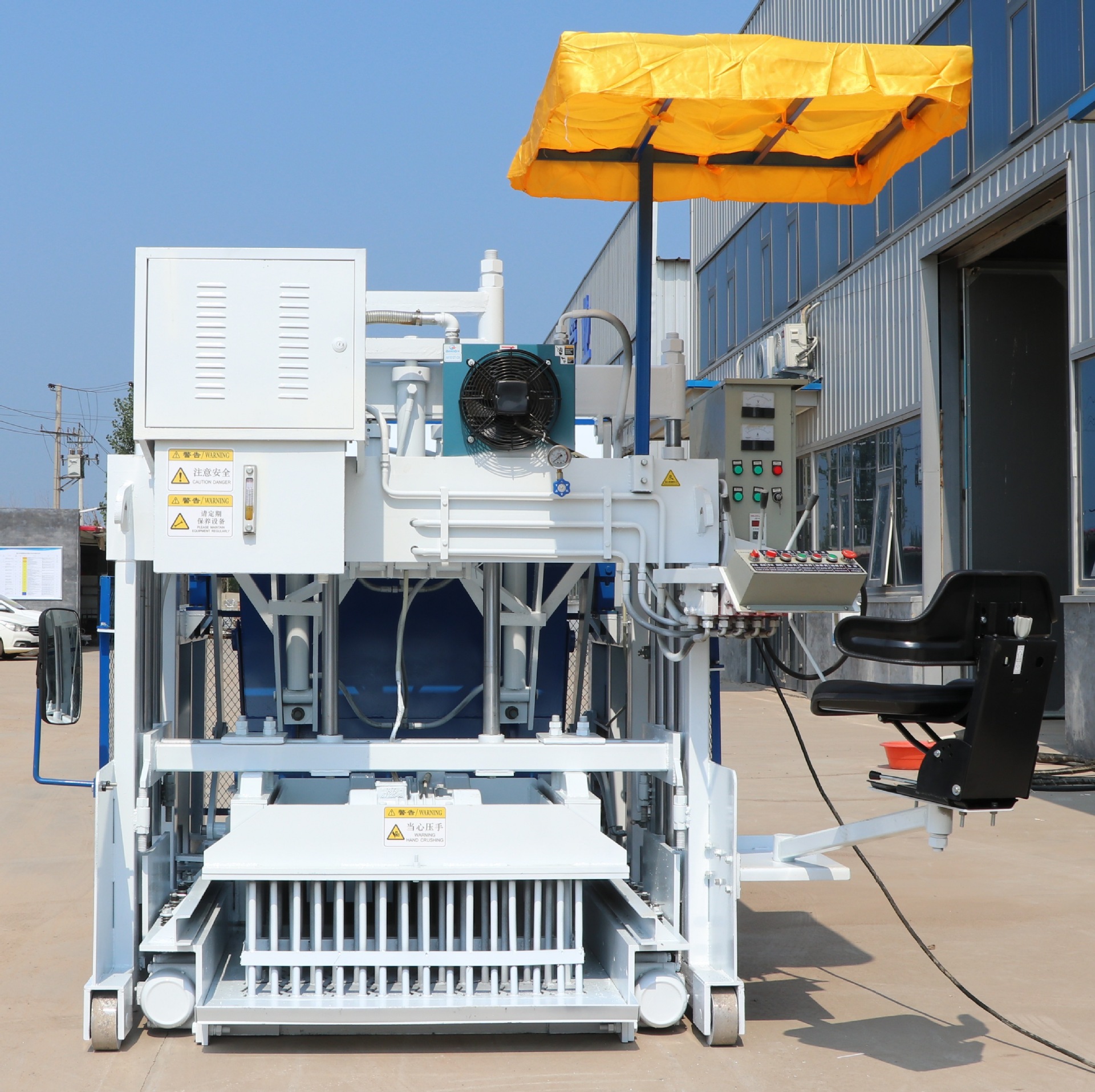 JH-10A type mobile walking block forming machine permeable bread brick machine large automatic brick making machine