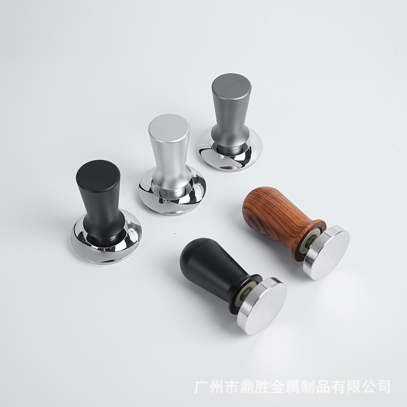 Balanced Elastic Tamper Stainless Steel Coffee Machine Handle Constant Pressure Tamper Filling Spring Hammer 51/53/58mm