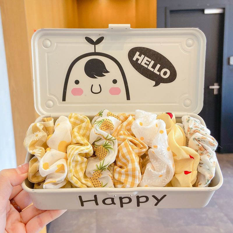 Набор резинок для волос для женщин, корейский стиль, милые простые заколки