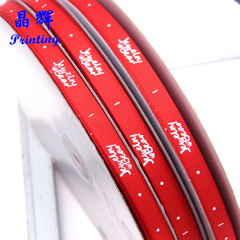 Лента Jinghui 1 см Большой Красный Шнур Печать логотипа Лента из Иу