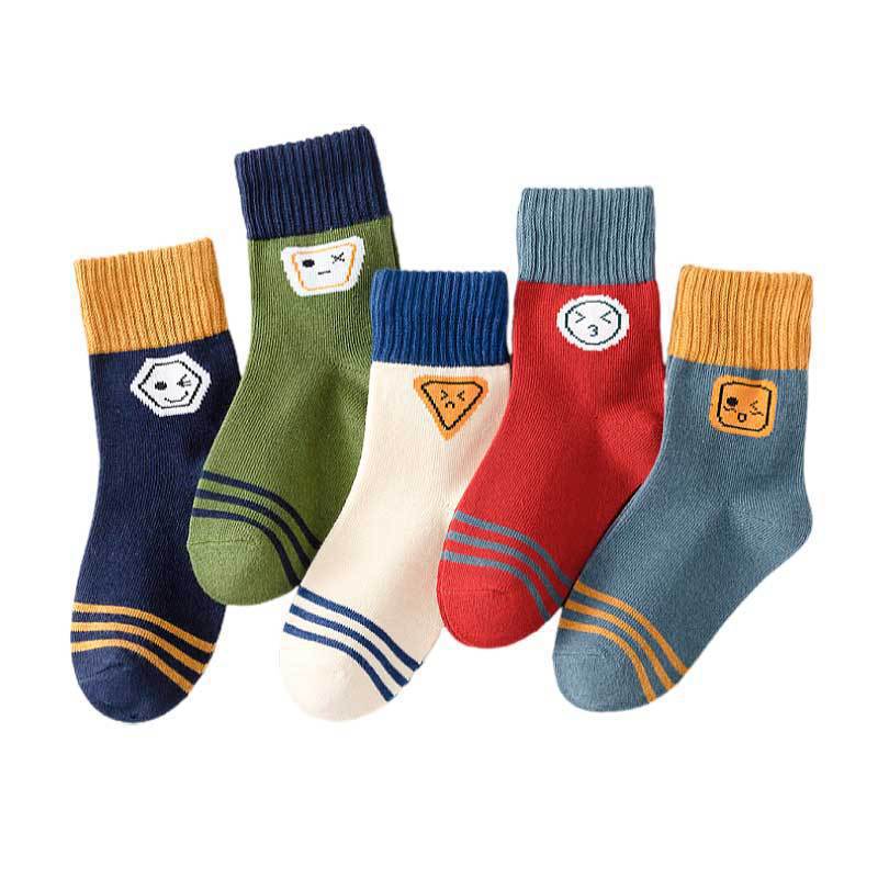 [Hot Style] Cross-Border Boys' Socks Spring and Autumn Sports Cartoon Mid-Tube Socks Baby Boys Students Middle and Large Children Autumn and Winter