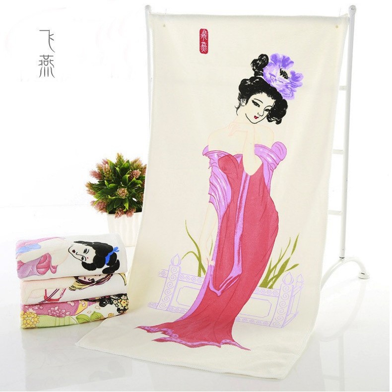 Microfiber Magic Color Changing Towel Printed Customized Creative Gift Temperature Changing Beauty Towel Anime Tricky Towel