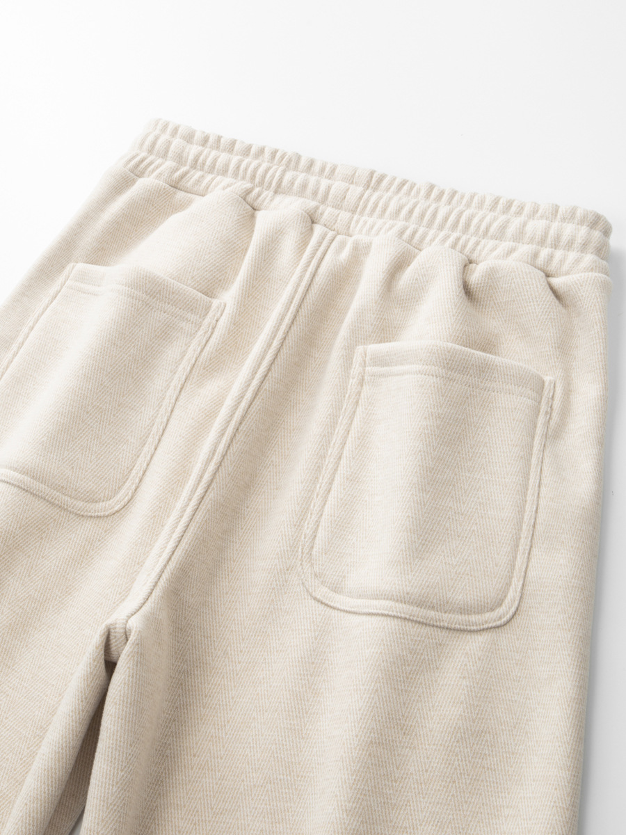 3D Draped! Smooth Straight-Leg Trousers, Acetate Wool Trousers, Autumn and Winter Velvet Thickeneded Warm Casual Trousers, Long Sweatpants