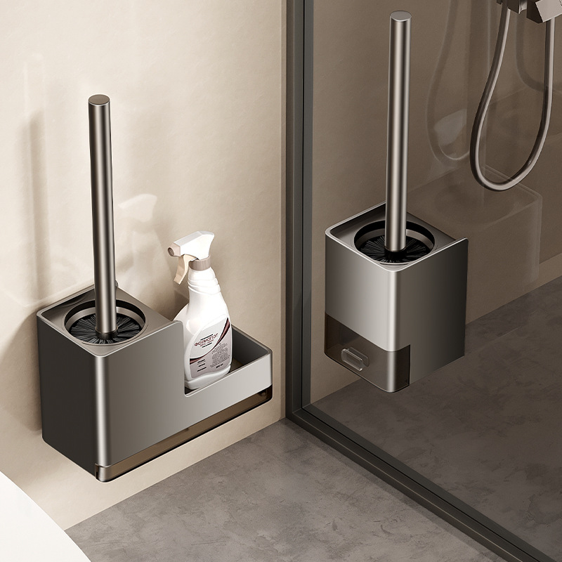 Щетка для унитаза для труднодоступных мест, без мертвых углов, настенная