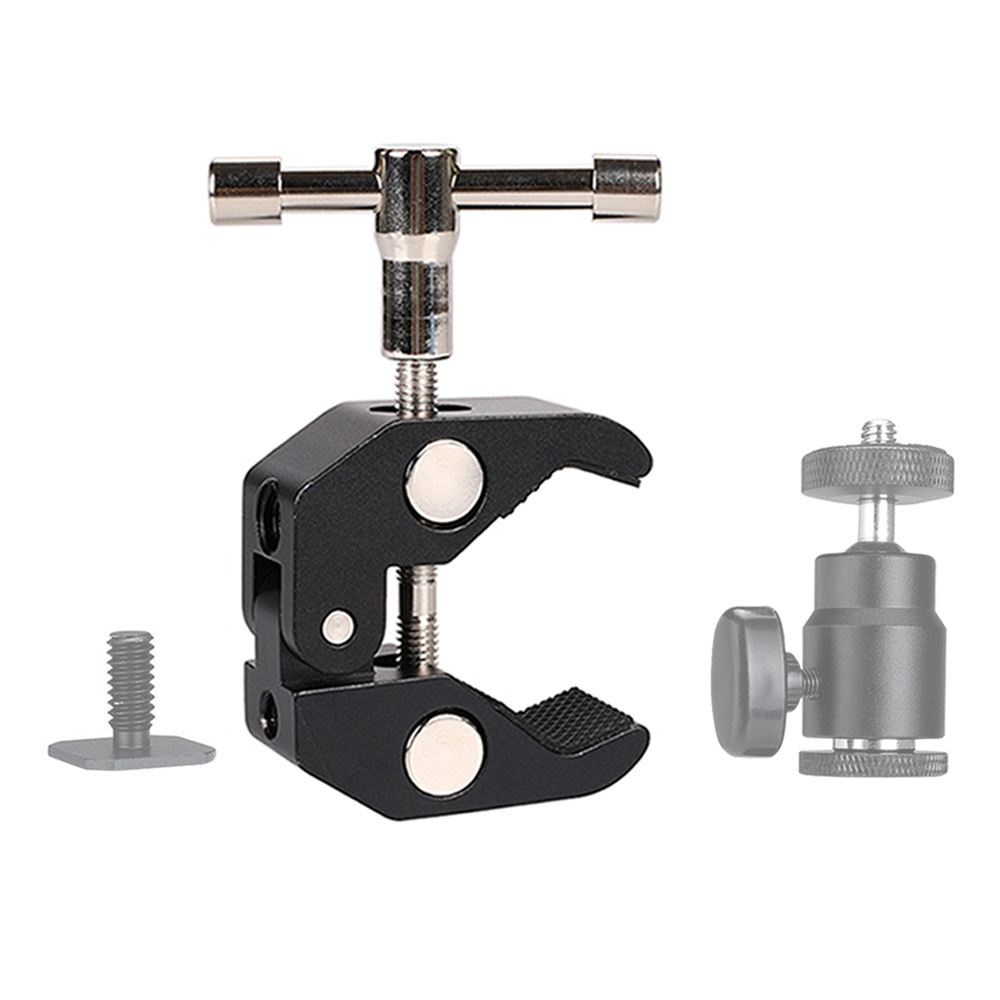 Explosive CNC large crab pliers fixing clip SLR camera metal magic arm strange hand multi-function desktop fixing clip