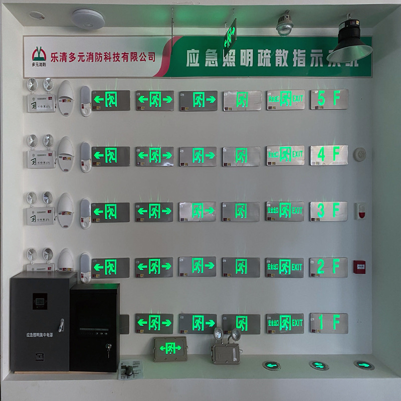 Fire Emergency Buried Light Embedded Ground Safety Evacuation Square Round Indicator Light Safety Exit Landmark