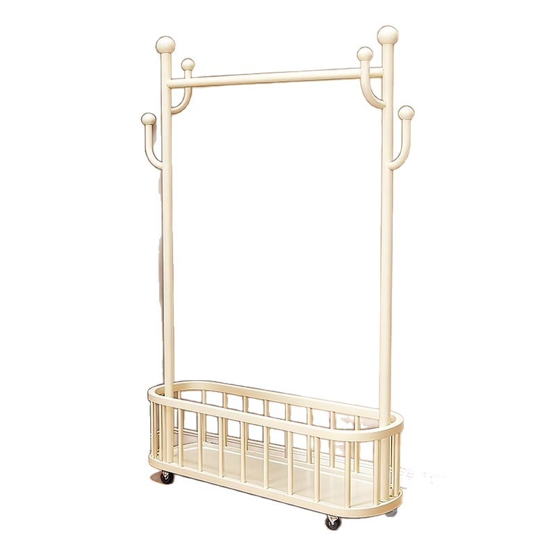 Clothes Drying Rack, Floor-Standing, for Bedroom, Household Clothes Rack, Indoor Clothes Rack, Balcony Clothes Drying Rack, Simple Mobile Coat Rack