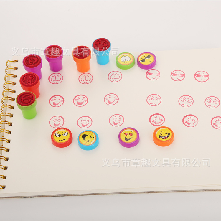 Children's Cute Smiling Face Cartoon Smiling Face Tap Water Seal Kindergarten Seal