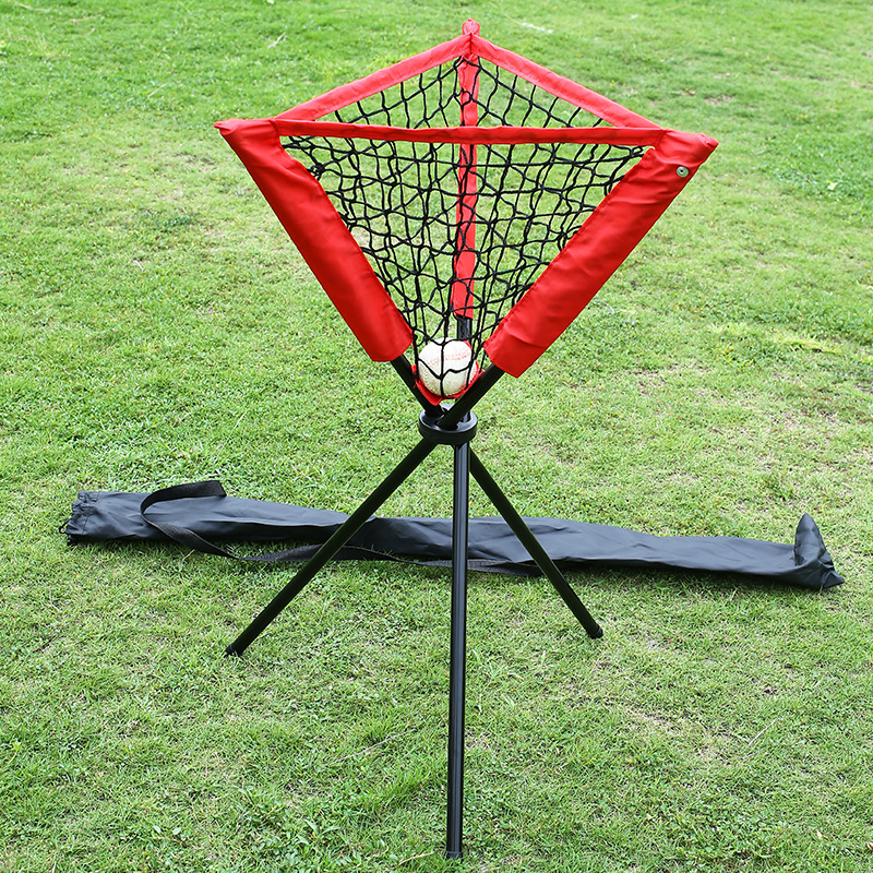 Outdoor Cross-Border Baseball and Softball Net Bag Triangle Ball Collection Rack Baseball Ball Collector Simple and Portable Ball Collection Net