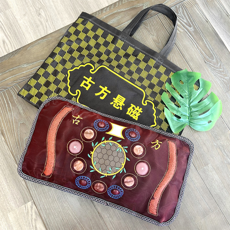 Кристаллическая подушка из нефрита с отрицательными ионами, маленькая шейная подушка, древняя квадратная подвесная магнитная подушка, внутренний съемный подарок