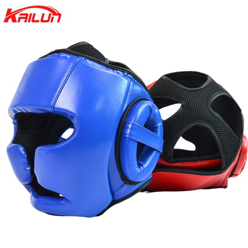 Boxing Helmet Protective Gear for Adults and Children Sanda Head Protection Muay Thai Head Protection Armor Thickened Training Headgear Fighting