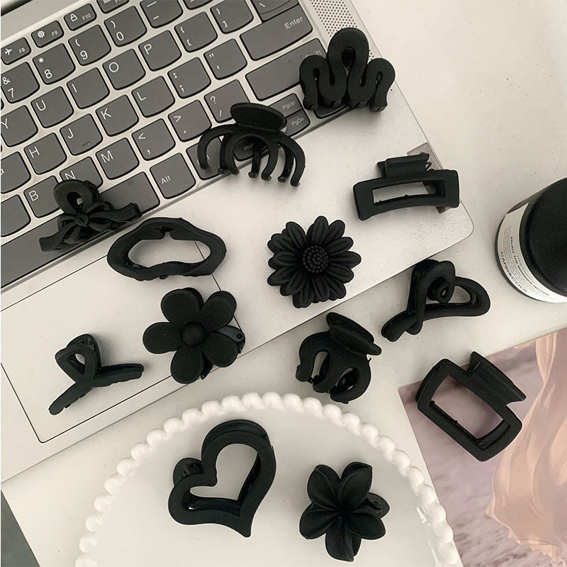 Матовый маленький зажим для волос с высоким хвостом, простой фиксатор для волос, женский аксессуар