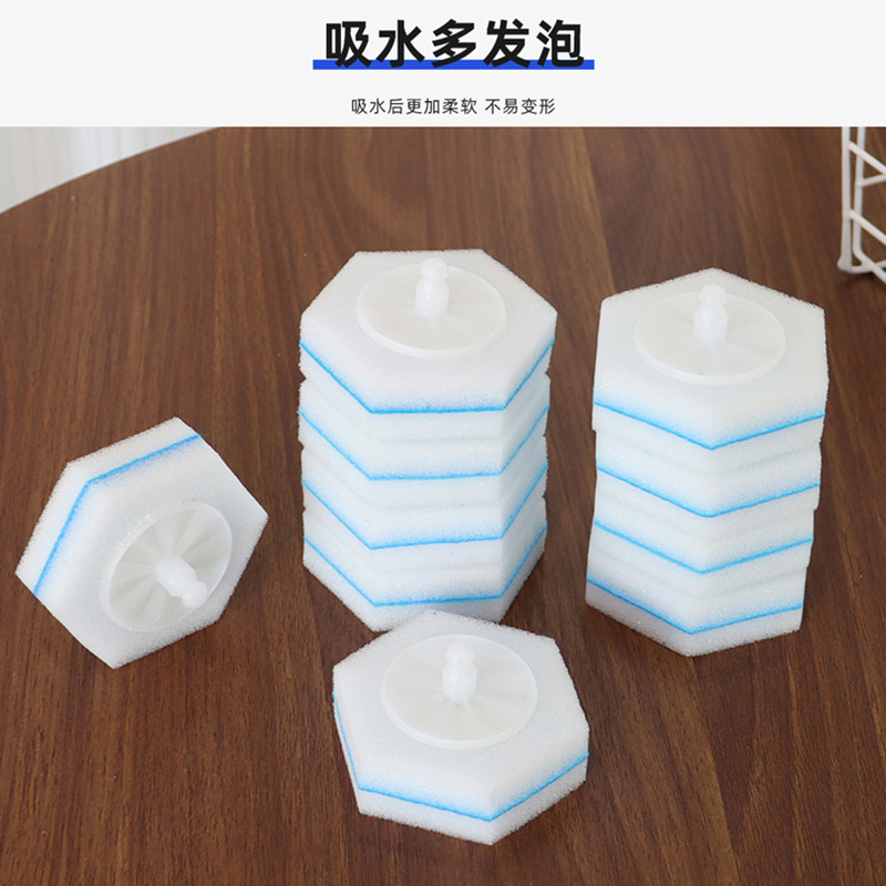 Toilet Brush Disposable No Dead Angle Replaceable Cleaning Antibacterial Household Cleaning Toilet Bathroom Cleaning Sponge Brush