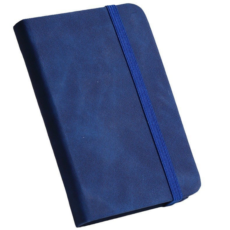 Mini notebook a7 small notebook portable notepad with small pocket b5 leather waterproof skin feeling