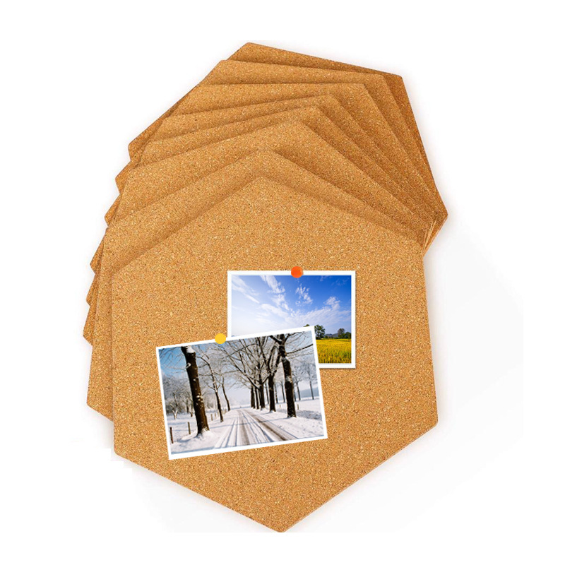 Корковая доска для заметок 200*175*6мм, самоклеящаяся, шестиугольная