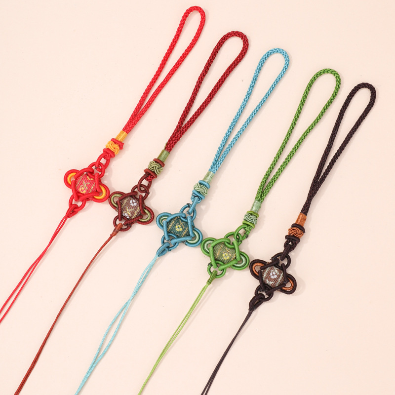 Pineapple Buckle Chinese Knot DIY Hand-woven Antique Jewelry Ethnic Style Chinese Knot Pendant Car Hanging Sachant Lanyard
