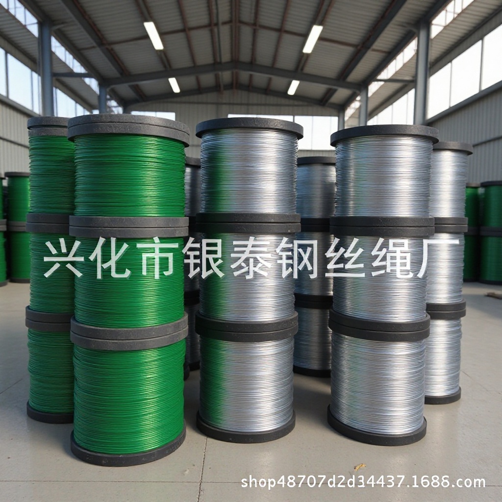 Производитель индивидуальной обработки стальной проволоки с покрытием из нейлона, нейлоновая проволока, стальная проволока с пластиковым покрытием