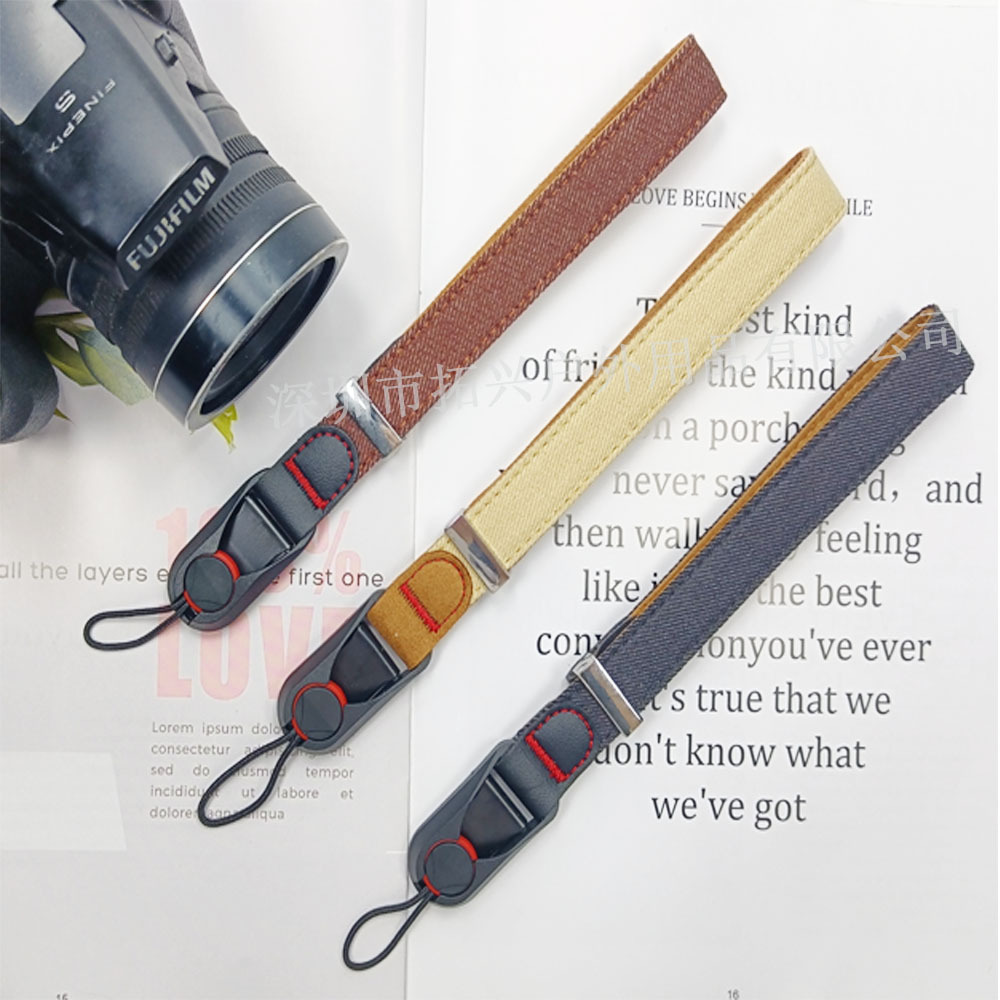 Factory wholesale Denim camera wrist strap tactical quick release quick plug digital micro SLR camera strap photography accessories
