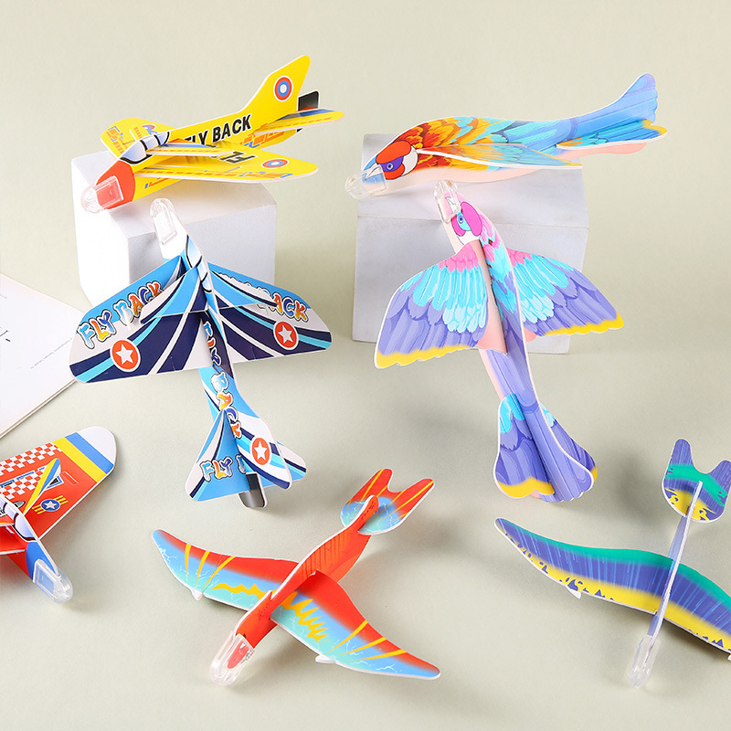 Foam Swing Magic Aircraft Foam Aircraft Model Assembly Food Toy Kindergarten Handmade Toy DIY