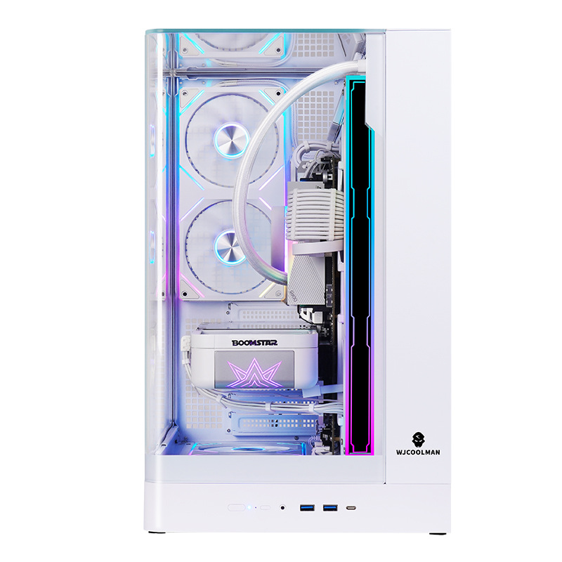 Wenjie Plus Standard E-Sports Sea View Room Internet Cafe Water-Cooled Game Case Panoramic Side-Transparent Desktop Computer Case