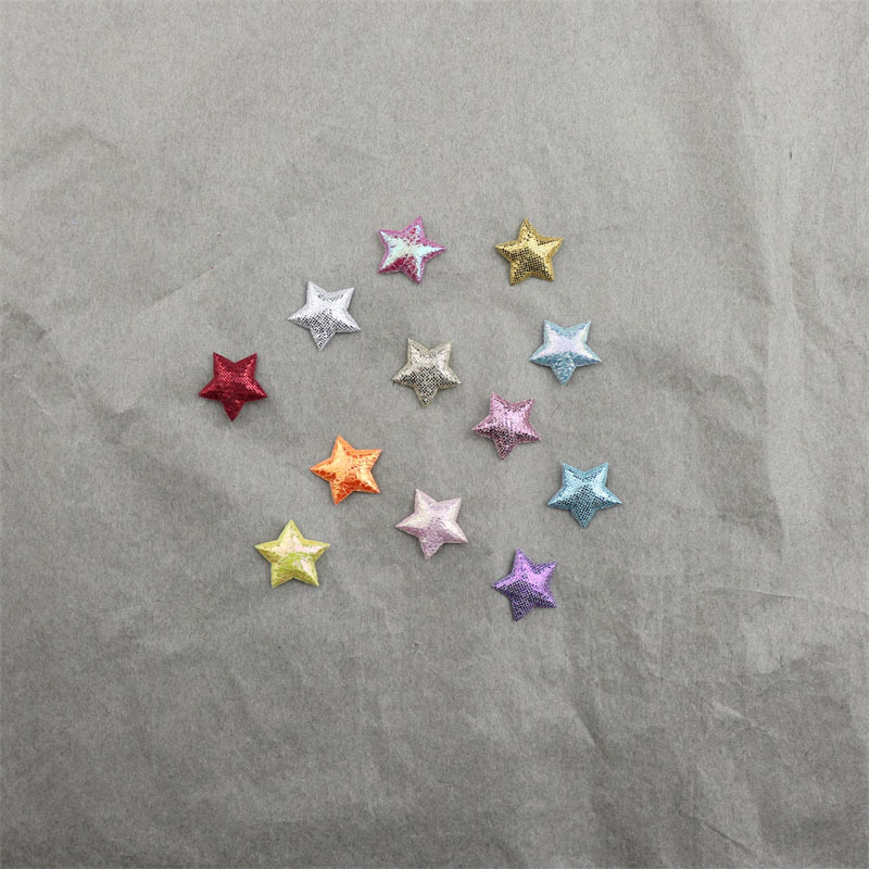 Мини-звезда из яркого бархата 1 см, аксессуары для волос, повязки, материалы для DIY, одежда, игрушки, обувь и носки
