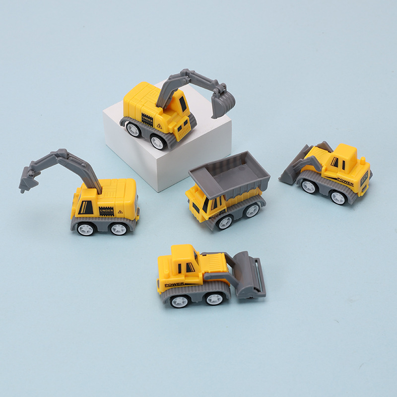 Симуляционная игрушка с отводом, мини машинка для детей, модель мини машинки, игрушка с отводом строительной техники