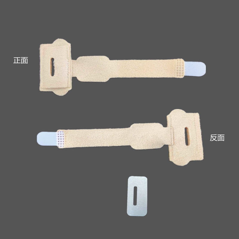 Two-Toe Thumb Sleeve with Cloth Strip, Middle Toe Stretcher, Toe Fixation Strap, Aluminum Strip Toe Strap