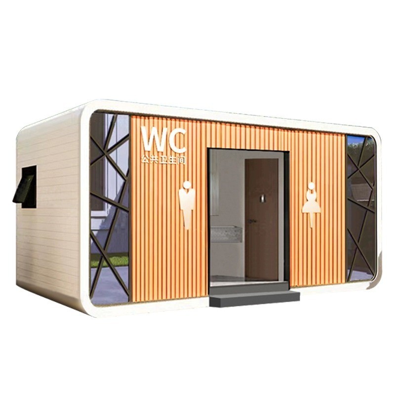 Public Restroom Outdoor Eco-Friendly Washroom Camping Park Public Toilet Scenic Spot High-End Apple Warehouse Mobile Toilet