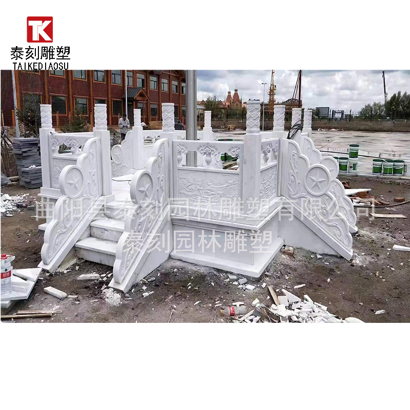 Stone Railings, White Marble Railings, Marble River Guardrails, Granite Pedestal Railings, Sculpture Manufacturers