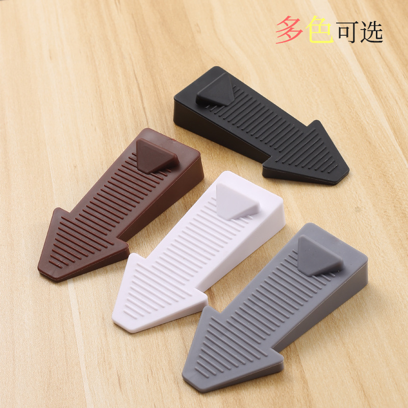 Door stopper anti-collision transparent rubber windproof door stopper door stopper fixed door stopper heightening door stopper door wedge