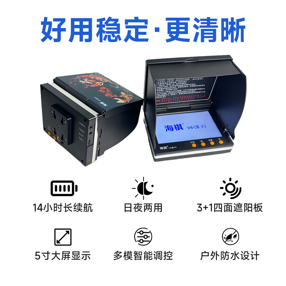 Haiqi 2025 New V6 Spark Display Quantum Dot Screen 4.3inch Waterproof Screen 5inch Ips Display Fire