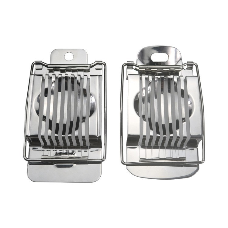 Factory Direct Supply Stainless Steel Egg Cutter Egg Fancy Cutting Stainless Steel Egg Cutter Pine Flower Egg Divider Slicing