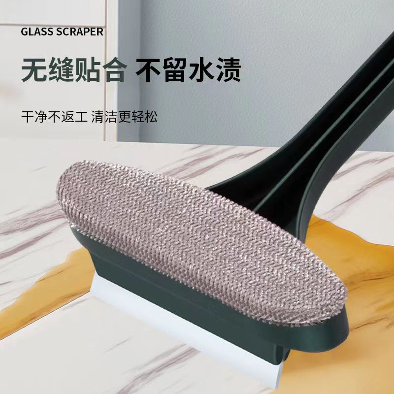 Two-In-One Screen Cleaning Brush, Multifunctional Household Window Cleaning Tool, No Disassembly Required, Double-Sided Glass Cleaning Scraper, Window Groove Water Scraper