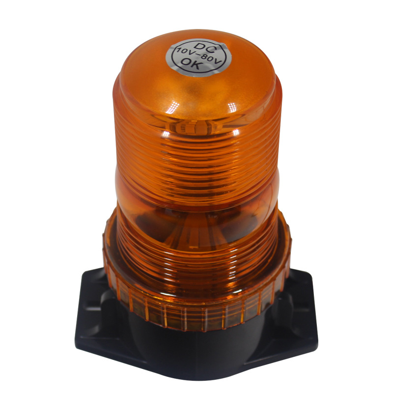 LED car round warning light traffic construction strobe signal light yellow warning engineering school light forklift light