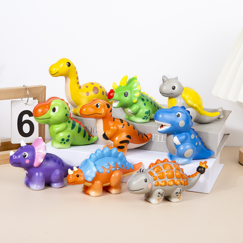 Кросс-бордовые игрушки для снятия стресса динозавр ПУ медленного восстановления, игрушка для сжатия трицератопс оптом
