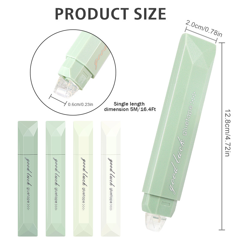 Pen-Type Dot Glue Ins High-Value Gradient Correction Tape-Type Double-Sided Adhesive Super Strong Tape for Handmade Notebooks
