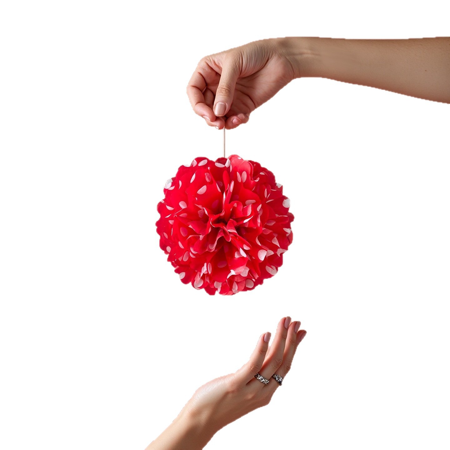 Paper Flowers, Paper Flower Balls, Pom Poms, Cross-Border Exclusive Export Paper Crafts, Christmas Party Decoration Supplies, European and American Holidays