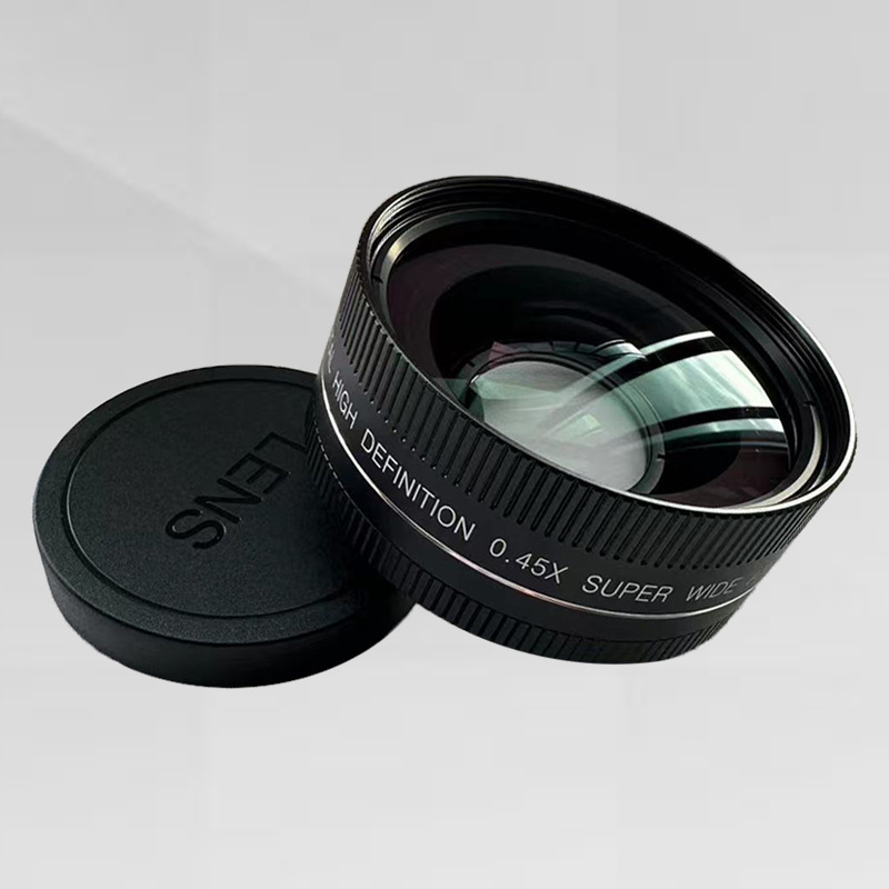 52mm интерфейс 0.45 алюминиевый сплав корпус камеры профессиональный объектив широкоугольный макро 2-в-1 объектив широкий 120 градусов