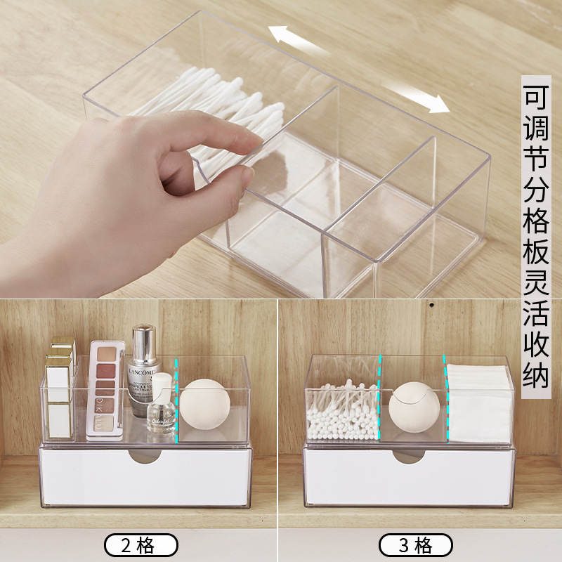 [cross-border] mirror cabinet storage box toilet compartment toilet finishing box wash table cosmetics lipstick rack