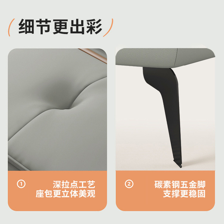 Bedside Bench Can Be Used as a Small Sofa for Sitting in the Bedroom, Dressing Room Stool, Long Small Sofa, Light Luxury Shoe-Changing Bench