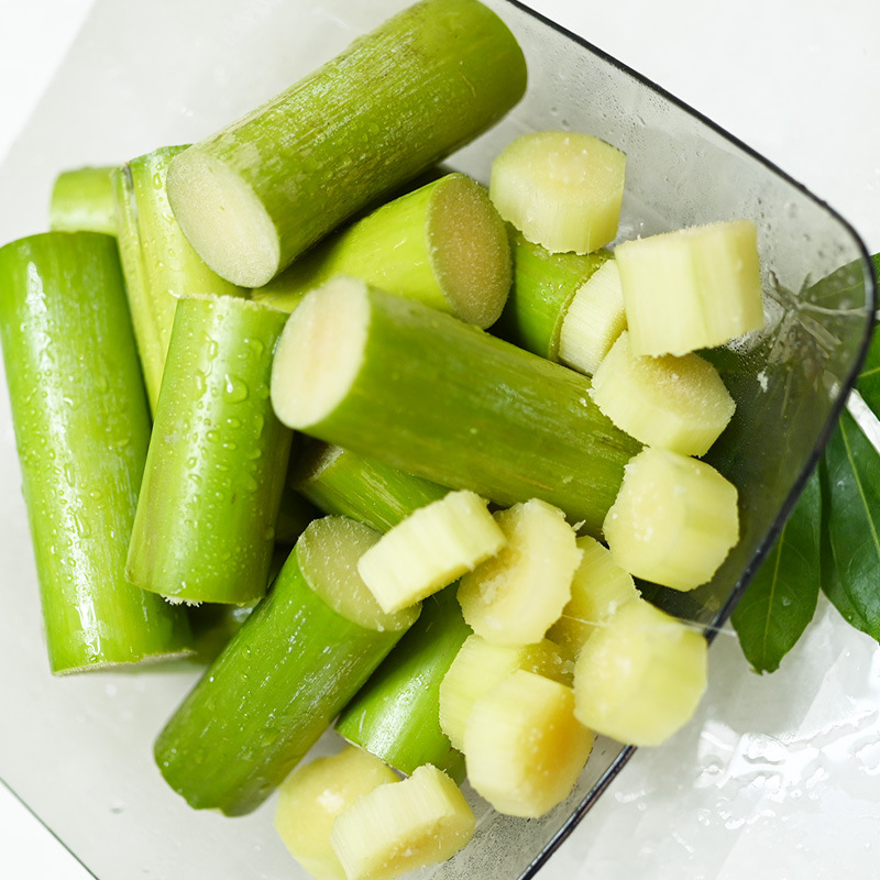 Taoshan Sugar Cane Green Peel Green Peel Pulp Without Sections for Lazy Kidsren Sugar Cane Peel Can Be Hand-Shred 1.5-2.5kg Fruits