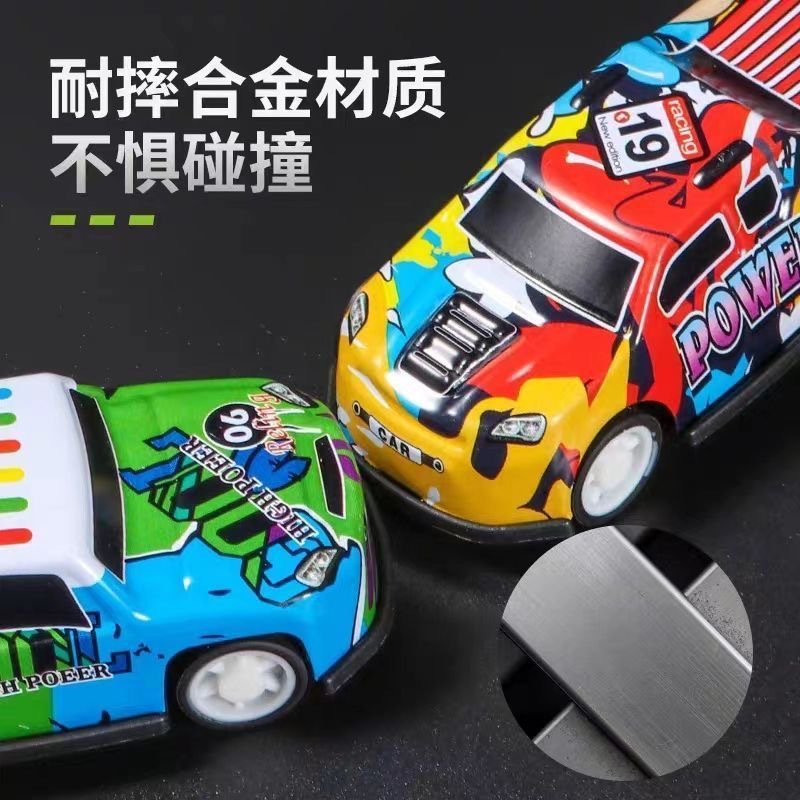 Alloy Pull-Back Metal Inertia Toy Cars Wholesale Children's Kindergarten Rewards Small Toys Boys' Gifts